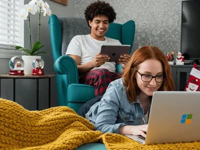 Two people relaxed at home with their devices, possibly attending an online ADHD consultation.